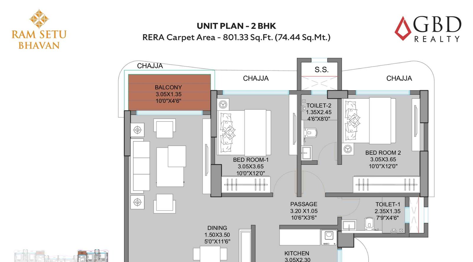 GBD-Ram-Setu-Bhavan-floor-plan-2 bhk-801-sqft